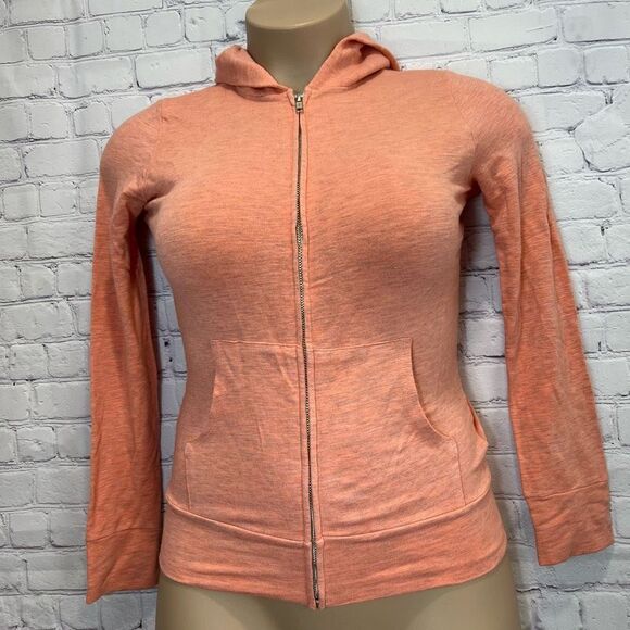 Monrow Tops - NWT Revolve Monrow pink full zip hoodie XS oversized